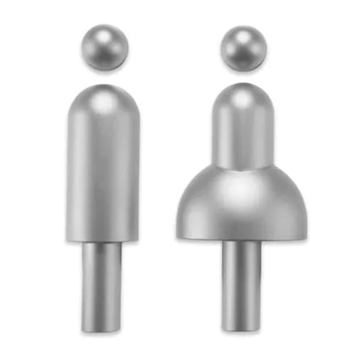 Metallschild for Badezimmer, modernes Toilettenschild for Männer und Frauen, Badezimmertürschild als Dekoration for Büros, Geschäfte und Restaurants, einfache Installation(Silver) von SYBNIKOLF