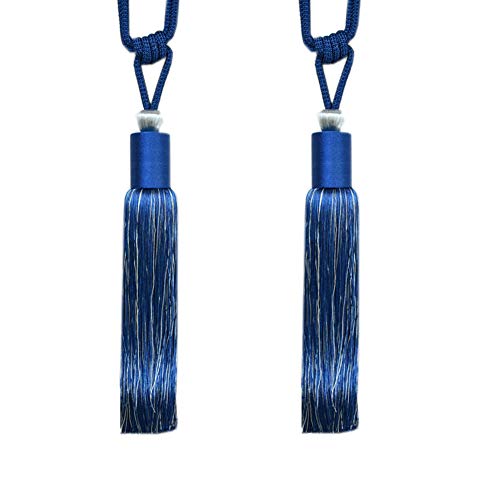 Quastenvorhänge, Bindeseil-Raffhalter, 1 Paar luxuriöse Quastenrücken, dekorative Vorhang-Accessoires, Quaste, Vorhang-Raffhalter, R(Royal Blue) von SYBNIKOLF