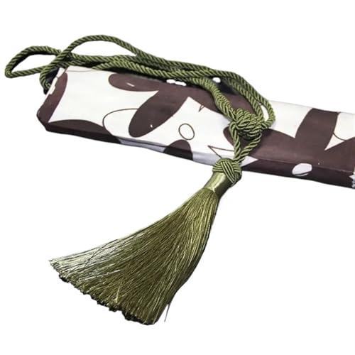 Quastenvorhänge, Bindeseil-Raffhalter, 1Pc Weave Quaste zurück Seil DIY Einfache Hängende Kugel Raffhalter Holdbacks Vorhang Hause Dekorative(Green) von SYBNIKOLF