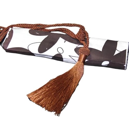 Quastenvorhänge, Bindeseil-Raffhalter, 1Pc Weave Quaste zurück Seil DIY Einfache Hängende Kugel Raffhalter Holdbacks Vorhang Hause Dekorative(Light Coffee) von SYBNIKOLF