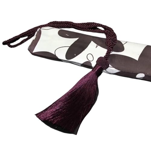 Quastenvorhänge, Bindeseil-Raffhalter, 1Pc Weave Quaste zurück Seil DIY Einfache Hängende Kugel Raffhalter Holdbacks Vorhang Hause Dekorative(Purple) von SYBNIKOLF