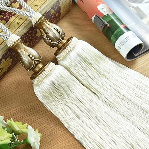 Quastenvorhänge, Bindeseil-Raffhalter, 2 Stück goldene Quastenkugel-Vorhangbänder, Raffhalter for Aufhängen, Vorhanghalter, luxuriöses Vorhangzubehör for Wohnzimmerdekoration, Farbe 04(Color 02) Quastenvorhänge, Bindeseil-Raffhalter, 2 Stück goldene Quastenkugel-Vorhangbänder, Raffhalter for Aufhängen, Vorhanghalter, luxuriöses Vorhangzubehör for Wohnzimmerdekoration, Farbe 04(Color 02) von SYBNIKOLF