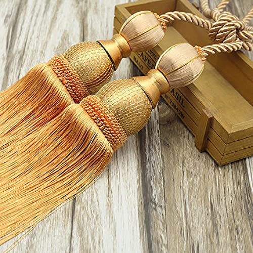 Quastenvorhänge, Bindeseil-Raffhalter, Gardinenseil Quasten Tennisball Vorhanghalter Hängegurte Seile Clips Verschluss Raffhalter Gardinenzubehör, 11(14) von SYBNIKOLF