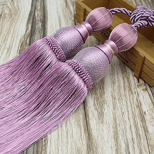 Quastenvorhänge, Bindeseil-Raffhalter, Gardinenseil Quasten Tennisball Vorhanghalter Hängegurte Seile Clips Verschluss Raffhalter Gardinenzubehör, 11(5) von SYBNIKOLF
