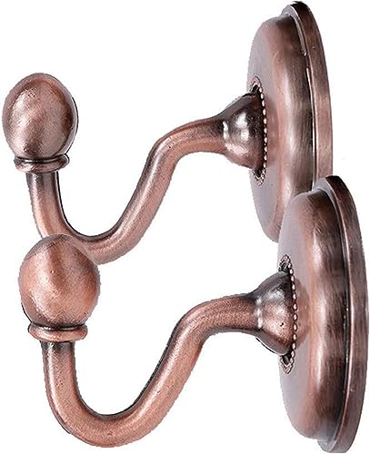 Quastenvorhänge, Bindeseil-Raffhalter, backs Wandmontierte Vorhanghalter Metallaufhänger Wand Raffhalter Haken H(Rose Gold,Rose Gold) von SYBNIKOLF