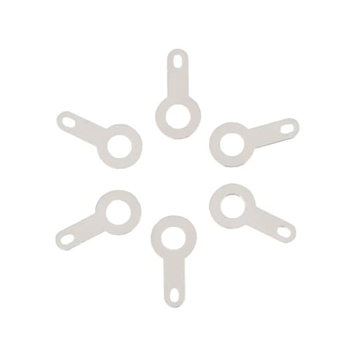 SYBNIKOLF Lötfahne, Lötanschluss, M2.2 M2.7 M3.2 M4.2 M5.2 M6.2 M8.2 Kupfer-Einzelkopf-Lötanschluss Rundschweißscheibe Schweißblech(M2.7 10pcs) von SYBNIKOLF