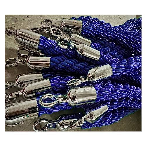 Seilabsperrungen, Warteschlangen-Seilabsperrungen, Absperrseil for Menschenmengen, 3/5/8 Fuß, gedrehtes Absperrseil for Menschenmengen, Seilstange von SYBNIKOLF