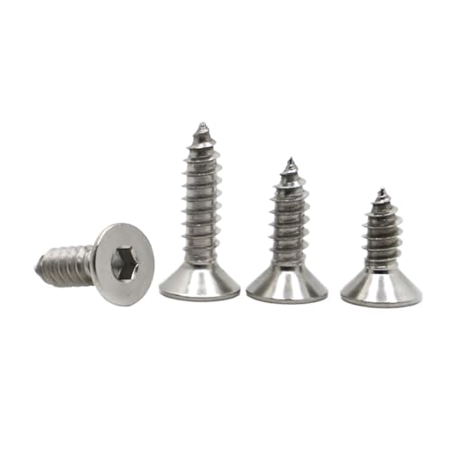 selbstschneidende Schrauben aus Edelstahl, 20(12mm,M2.6 50pcs) von SYBNIKOLF