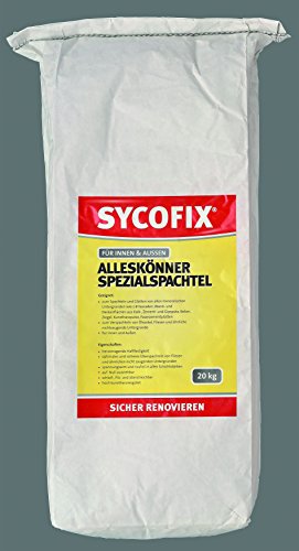 SYCOFIX Alleskönner Spezialspachtel, Flächen- und Fliesenspachtel, Überspachteln von Fliesen, Putz, Beton, für Innen, Außen, Bad, Dusche, 20kg von SYCOFIX