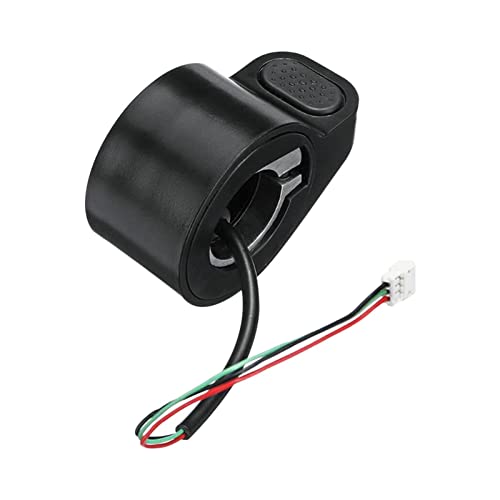 Daumengashebel für Roller, kompatibel mit Xiaom-i m365 Elektroroller, Gaspedal mit wasserdichtem Stecker (Farbe: Schwarz) von SYCOOVEN