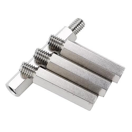 SYDARSYN Abstandshalter Edelstahl Hex Distanzhülsen PCB Board Männlich Weiblich Gewinde Abstandsbolzen M5*45+8mm (3 Stück) von SYDARSYN