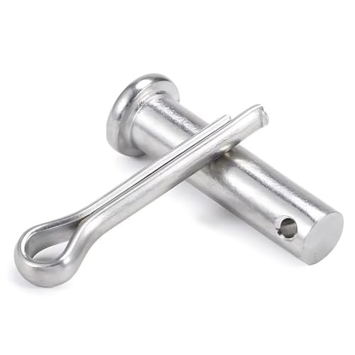 SYDARSYN Gabelkopfbolzen Einloch Gabelbolzen M20x80mm Flachkopf Scherstifte und Splinte (1 Stück) von SYDARSYN