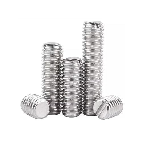 SYDARSYN Schlitz Madenschrauben 304 Edelstahl Gewindestifte Ohne Kopf Maschinenschrauben M4x25mm (20 Stück) von SYDARSYN
