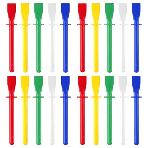 SYEYCW 20 Stück Leimverteiler, Plastik Malerschaber für Leder Malwerkzeug, 11.5cm Farbige Malkleberschaber, Mehrfarbige Kleber Spreader Abstrichapplikator, Verteiler Spachtel, für DIY Lederhandwerk SYEYCW 20 Stück Leimverteiler, Plastik Malerschaber für Leder Malwerkzeug, 11.5cm Farbige Malkleberschaber, Mehrfarbige Kleber Spreader Abstrichapplikator, Verteiler Spachtel, für DIY Lederhandwerk von SYEYCW