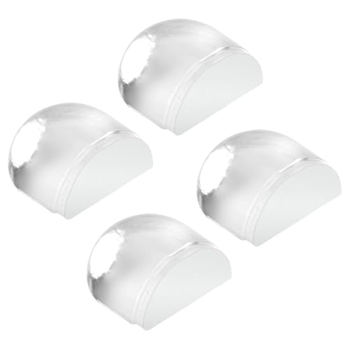 SYEYCW 4 Stück Türstopper Boden Kleben, Transparente Bodentürstopper, Selbstklebende Türpuffer Bode, Türstopper Kleben Wandpuffer, für Alle Hartböden zum Schutz Von Wand und Türen, Möbel von SYEYCW