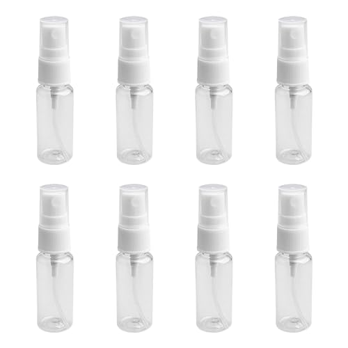 SYEYCW 8 Stück Sprühflasche Klein, 20 ml Transparente Reiseflaschen Sprühflaschen Behälter, Tragbarer Sprühbehälter, Plastik Sprühflasche Klein, für Parfums, Ätherische Öle für Frauen, Männer von SYEYCW