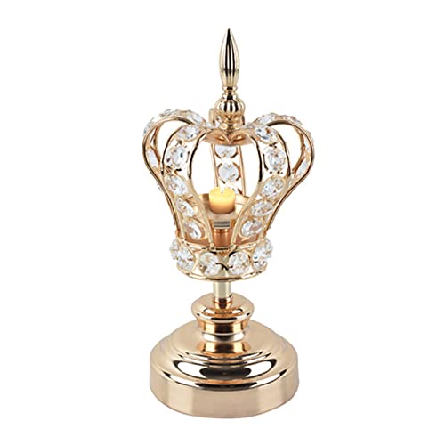 SYFUNLV Krone Kristall Kerzenständer,Kristall Kerzenständer, Kerzenhalter für Esstisch,Kerzenhalter Ornament für Zuhause Hotel Bar Dekoration für Hochzeit Esstisch Badezimmer Tischdeko (11.5 x 29 cm) SYFUNLV Krone Kristall Kerzenständer,Kristall Kerzenständer, Kerzenhalter für Esstisch,Kerzenhalter Ornament für Zuhause Hotel Bar Dekoration für Hochzeit Esstisch Badezimmer Tischdeko (11.5 x 29 cm) von SYFUNLV