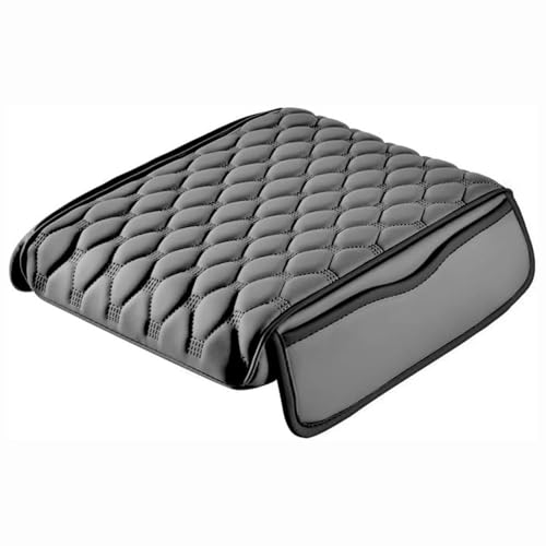 SYGWC Für MG iGS Auto Mittelkonsolenpolster,Leder Universal Memory Foam Auto Armlehne Mittelkonsole,rutschfest Auto Armlehne Box Abdeckung (Gray) von SYGWC