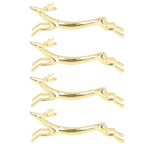 4 Stück Zinklegierung Galvanik Essstäbchenablage, Tier-Essstäbchenständer Essstäbchenhalter Hundeform Löffelständer für Zuhause, Restaurant, Party (B) von SYH&AQYE
