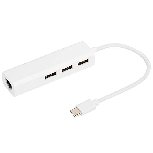Dockingstation USB C zu HDMI Adapter, USB C Hub mit 3 Anschlüssen, USB2.0 Schnittstelle und 1 RJ LAN Anschluss, Universelle Laptop Dockingstation für Win98se Winxp Win7 Win8 von SYH&AQYE