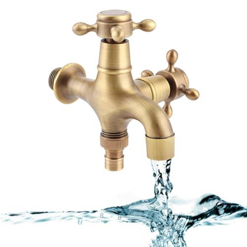 Küchenarmatur Aus Messing Keramik, Einlochmontage Einhebelmischer, Retro Stil Wandmontage Einhand Wasserhahn Mop Pool Wasserhahn für Garten Waschbecken Küchenarmatur Aus Messing Keramik, Einlochmontage Einhebelmischer, Retro Stil Wandmontage Einhand Wasserhahn Mop Pool Wasserhahn für Garten Waschbecken von SYH&AQYE