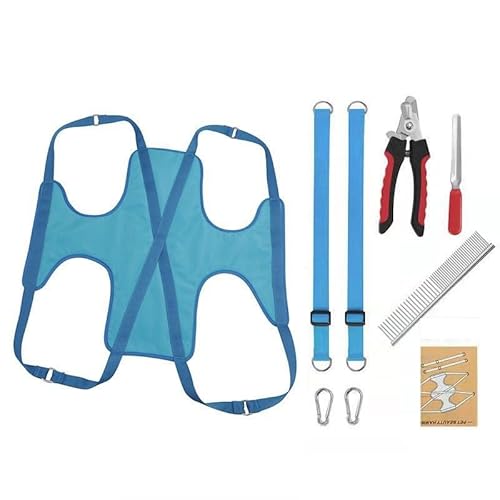 SYH&AQYE Hängematte for die Tierpflege, Hängemattengeschirr for die Hundepflege for kleine Katzen und Hunde, Hundepflegeschlinge for Nägelschneiden(XL) von SYH&AQYE