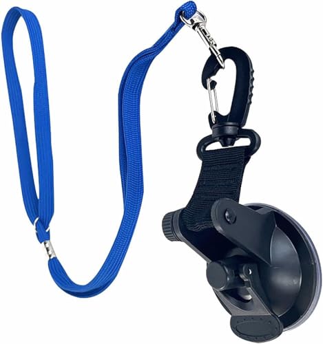SYH&AQYE Hundebadeleine mit starkem Saugnapf, Hundepflegewannen-Rückhalteleine aus weichem Nylon for Duschen und Pflegen von Haustieren, Hunden und Katzen(Blau) von SYH&AQYE