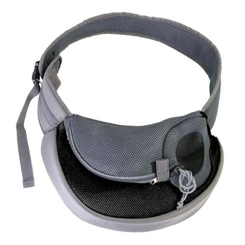 SYH&AQYE Hundetragetuch, wendbare Welpentragetasche mit Aufbewahrungstasche, freihändige Hundetragetasche for Tragen Kleiner Hunde und Katzen(schwarz,S) von SYH&AQYE