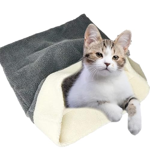 SYH&AQYE Kuscheliger Plüsch-Katzenschlafsack, Katzenbett-Höhlenschlafsack, Haustiermatte, selbstwärmender Polstersack for Katzen und kleine Hunde von SYH&AQYE