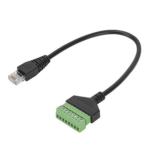 SYH&AQYE RJ45 Stecker auf Terminal Adapter, RJ45 Stecker auf 8 Pin Schraubklemmenblock Adapter, RJ45 Stecker auf 8 Pin Terminal Ethernet Anschluss für UTP Cat5, Cat6 und Cat7 Kabel SYH&AQYE RJ45 Stecker auf Terminal Adapter, RJ45 Stecker auf 8 Pin Schraubklemmenblock Adapter, RJ45 Stecker auf 8 Pin Terminal Ethernet Anschluss für UTP Cat5, Cat6 und Cat7 Kabel von SYH&AQYE