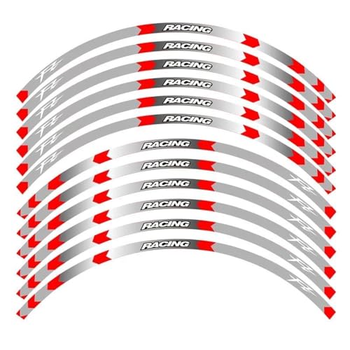 SYHJKX 8 Stil Motorrad Rad Aufkleber Reifen Felge 17 Zoll Für Yamaha FZ1 FZ6 FZ-07 FZ8 FZ-09 FZ-10 FZS1000 Für FAZER Dekorationen(B Red) von SYHJKX