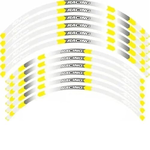 SYHJKX Motorrad Rad Aufkleber Kontur Dekoration Reflektierende Hub Felge wasserdichte Set Teile Für Honda ADV350 Dekorationen(K) von SYHJKX