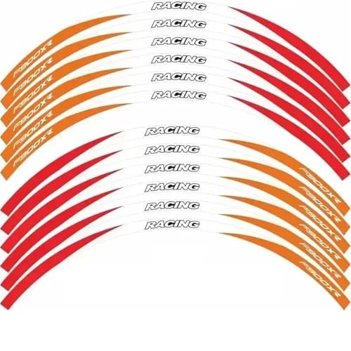 SYHJKX Motorrad Rad Aufkleber Kontur Dekoration Reflektierende Naben Felge Wasserdicht Set Zubehör Für BMW F900XR Dekorationen(P) von SYHJKX