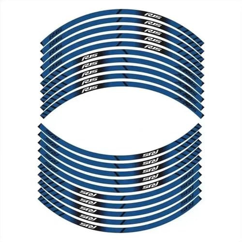 SYHJKX Motorrad Rad Aufkleber Kontur Dekoration Reflektierende Naben Felge Wasserdicht Set Zubehör Für Yamaha R15 Dekorationen(A) von SYHJKX