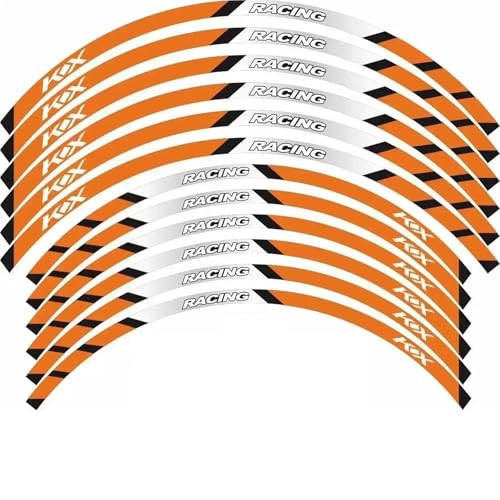 SYHJKX Motorrad Rad Dekoration Aufkleber Felge Streifen Band Für Kawasaki KX 450 250 250F 450F 85 125 100 50 550 60 65 80 Dekorationen(A) von SYHJKX