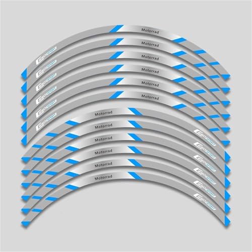SYHJKX Reflektierende Motorradzubehör-Radaufkleber Im Inneren Nabenaufkleber Felgenstreifen-Klebeband-Set Für BMW C650 Sport Dekorationen(2L B Bule) von SYHJKX