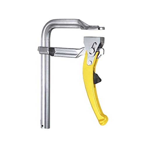 Heavy Duty Stahl Schnellschieber Holzbearbeitung F Stangenklemme, F Typ Holzbearbeitungsklemme Zimmerei Gadgets DIY Werkzeuge Holzklemme Arbeitsstange F Ratschenklemme Clip Kit (Size : 200mmx100mm) von SYHML-SHOP