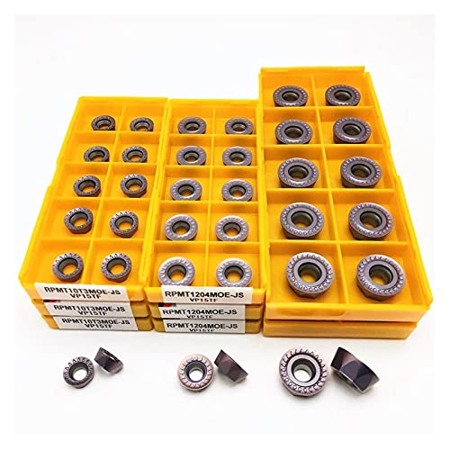 SYHML-SHOP Karbiddreheneinsätze Runde Wolfram-Hartmetalleinsätze Cutter RPMT1204 RPMT1606 RPMT10T3MO E JS VP15TF Interner Rundkarbideinsatz für Stahlverarbeitung von SYHML-SHOP