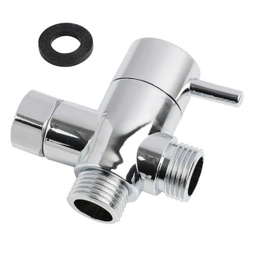Dreewege-Duschumschaltventil G 1/2" – Hochwertiges ABS-Absperrventil mit chrompolierter Oberfläche. Geeignet als Ventilumschalter oder Umstellventil für moderne Duschsysteme in Badezimmern. von SYHSYC