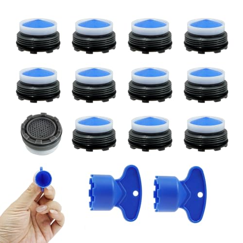 WasserhahnLuftsprudler M21.2,14 Stück Perlatoren für Wasserhähne Wasserhahn Sieb Schäumt Schnell und Spart Wasser,Strahlregler Wasserhahn Für Küche Badarmaturen Wasserfilter Einsatz von SYHSYC