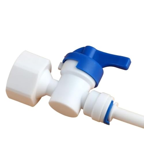 1/2" Innengewinde auf 1/4,3/8 Rohr Gerader Anschluss Kugelhahn Innengewinde Aquarium RO Wasserfilter Umkehrosmoseanlage(3I8) von SYLALE