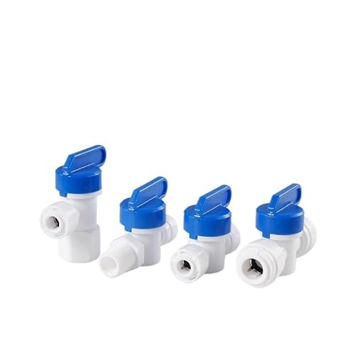 1/4 "3/8" 1/2 "männlich Weiblich Gewinde Kugelhahn RO Rückspülung Fitting Schalter Schnell Anschluss Wasserfilter Recese osmose Teile(2) von SYLALE
