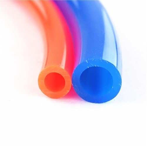 1 Meter "Luftschlauch Pneumatisches Rohr Schlauch 4x2,5mm 6x4mm 8x5mm 10x6,5mm 12x8mm 14x10mm 16x12mm PU Luft Gas Rohr Schlauch(Transparent,OD8mm x ID5mm) von SYLALE