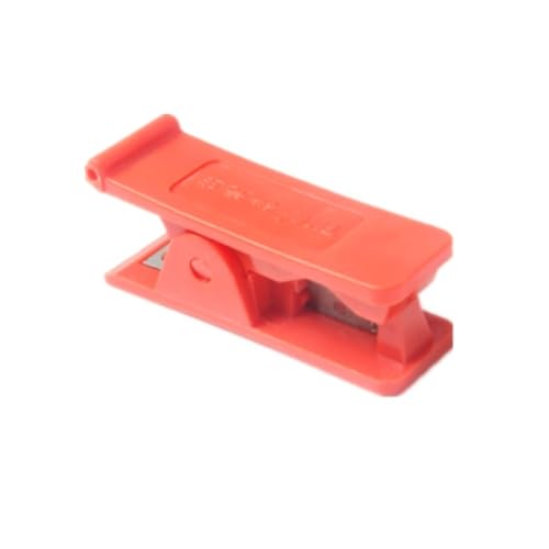 1 Stück pneumatische Rohr-Schlauchschere PU PE-Rohrschneidermesser passend for Rohrgrößen von 1 mm bis 14 mm Außendurchmesser(Red) von SYLALE