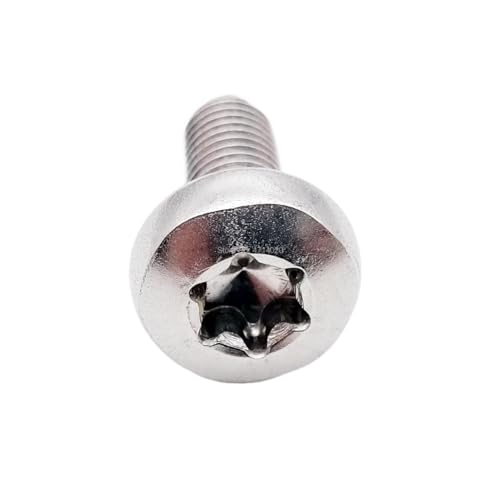 10/50 Stück Sechslappen-Torx-Flachkopfschraube M3 M4 M5 M6 304 A2 Edelstahl 2672 Rundkopfschraube Maschinensicherheitsschraube L = 8–25 mm (Color : 14mm, Size : M5 10pcs) von SYLALE