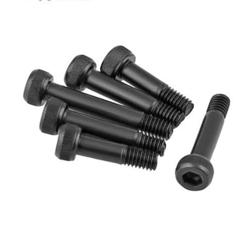 10–20 Stück M2 M2,5 M3 M4 Innensechskantschrauben der Güteklasse 12,9 Halbzahn-Innensechskant-Schulterschrauben Bolzen vernickelt/schwarz A2 (Color : White, Size : M3x14 20pcs) von SYLALE