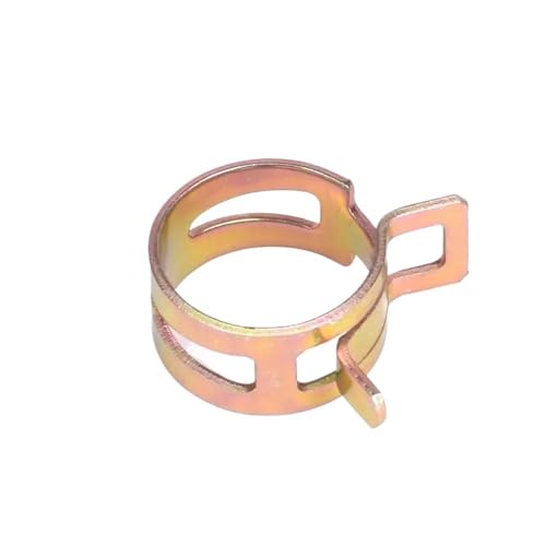 10 Stücke 65MN Manganstahl Verzinkte Federschlauchschelle Innendurchmesser 4mm-22mm Brute Force Elastische Schnalle Wasserrohr Hoop(22mm 10Pcs) von SYLALE