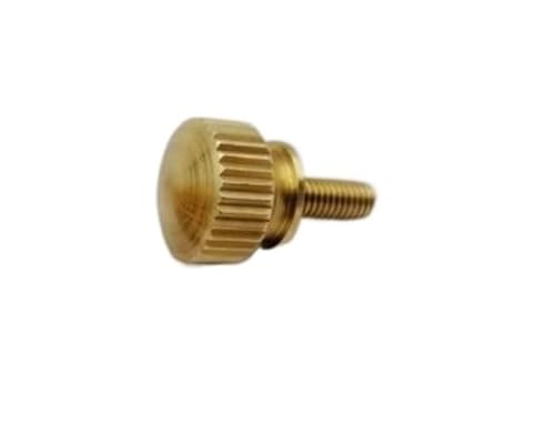 2-5PCS M3 M4 M5 M6 Handfest Messing Rändelschrauben Kupfer Twist Rändelschrauben Computer Chass Bolt Rändelschraube A1 (Color : 16mm, Size : M4 5pcs) von SYLALE