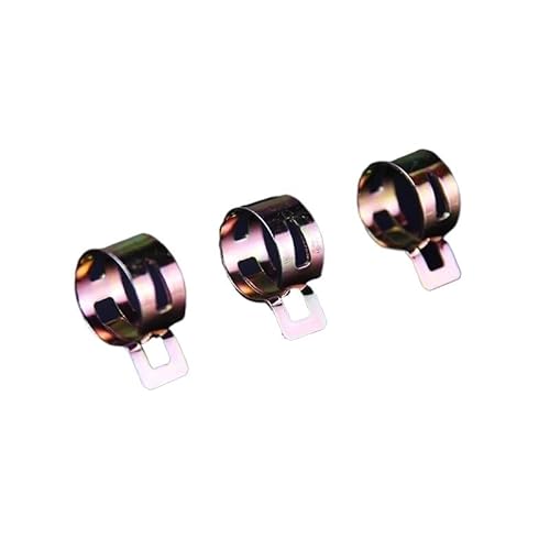 50 Stücke 65MN Manganstahl Verzinkte Federschlauchschelle Innendurchmesser 4mm-22mm Brute Force Elastische Schnalle Wasserrohr Hoop(4mm) von SYLALE