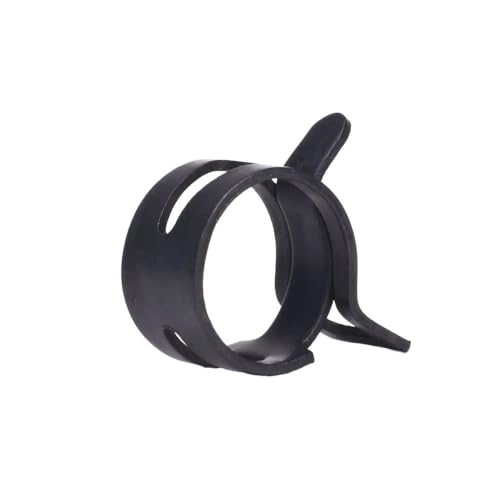 65MN Manganstahloxid-schwarz behandelte Federschlauchschelle, Innendurchmesser 4 mm – 22 mm, hochfeste elastische Stahlschnalle, Wasserrohrring(9mm 50Pcs) von SYLALE